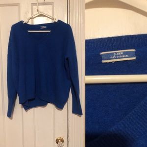 Jcrew cashmere v neck sweater